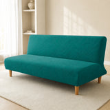 Sofa Bed Cover – Leaf Jacquard – Teal