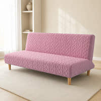 Sofa Bed Cover – Cable Knit – Rose Pink