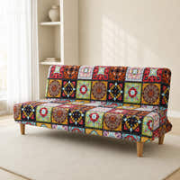 Sofa Bed Cover – Folk Tile – Multicolor