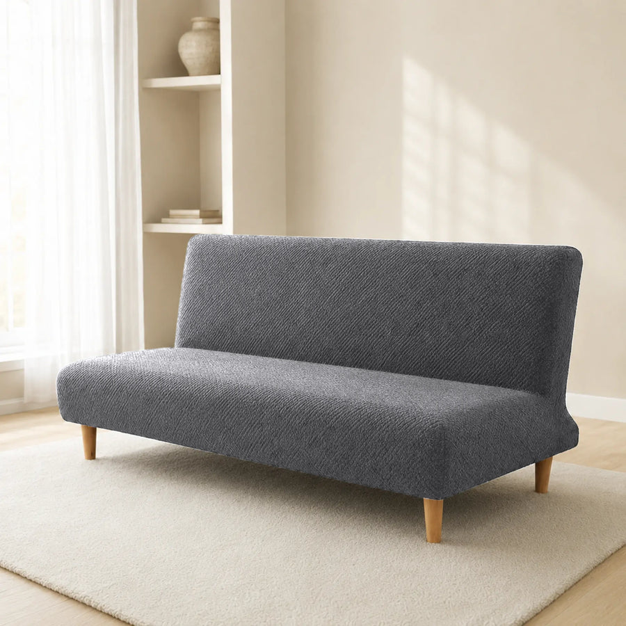 Sofa Bed Cover – Textured Stretch – Slate Grey