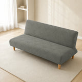 Sofa Bed Cover – Geometric Jacquard – Sage Grey