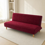 Sofa Bed Cover – Textured Stretch – Ruby Red