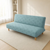 Sofa Bed Cover – Diamond Jacquard – Duck Egg Blue