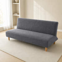 Sofa Bed Cover – Textured Stretch – Slate Grey
