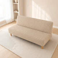 Sofa Bed Cover – Waffle – Mauve Pink