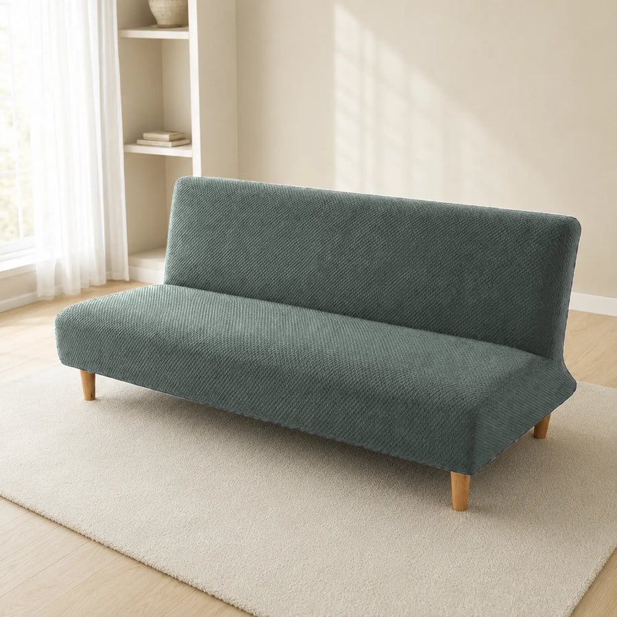 Sofa Bed Cover – Textured Stretch – Sage Green
