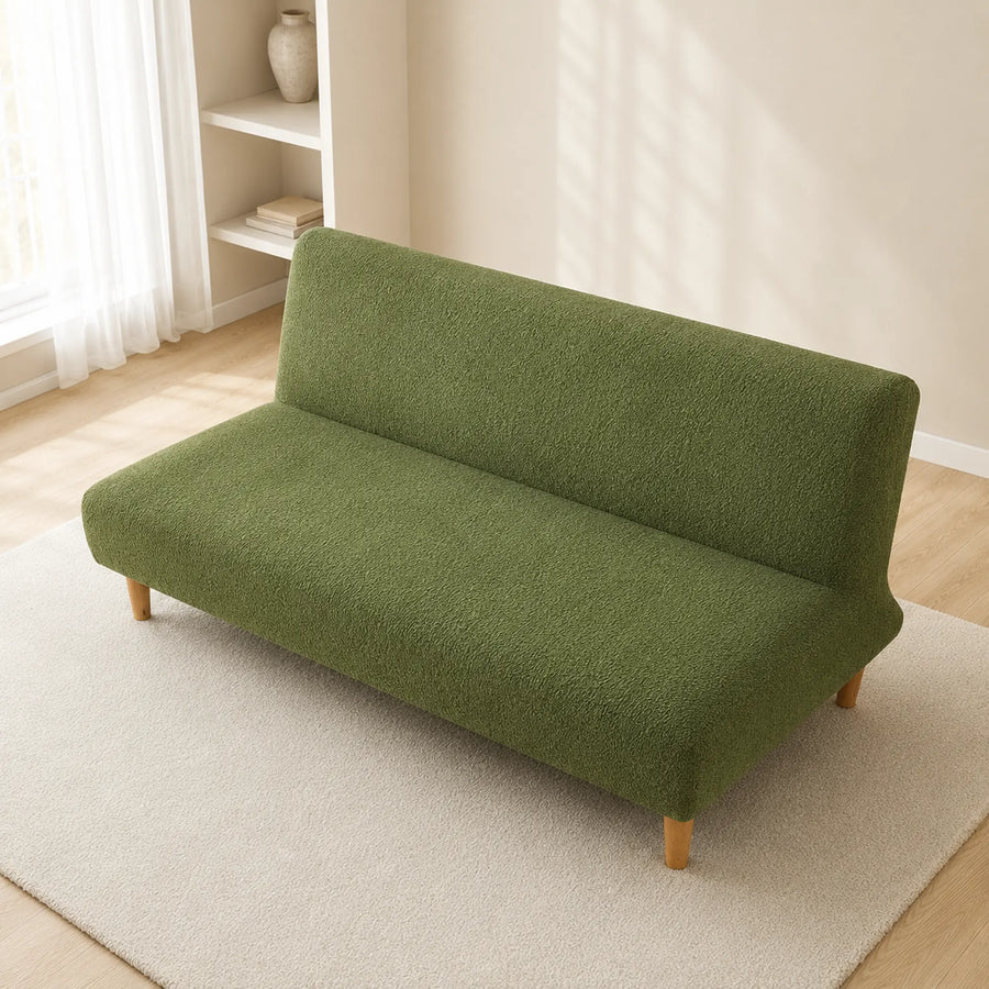 Sofa Bed Cover – Boucle – Olive