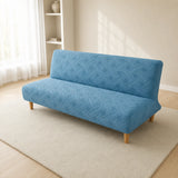 Sofa Bed Cover – Diamond Jacquard – Teal Blue