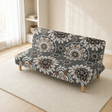 Sofa Bed Cover – Mandala Medallion – Charcoal