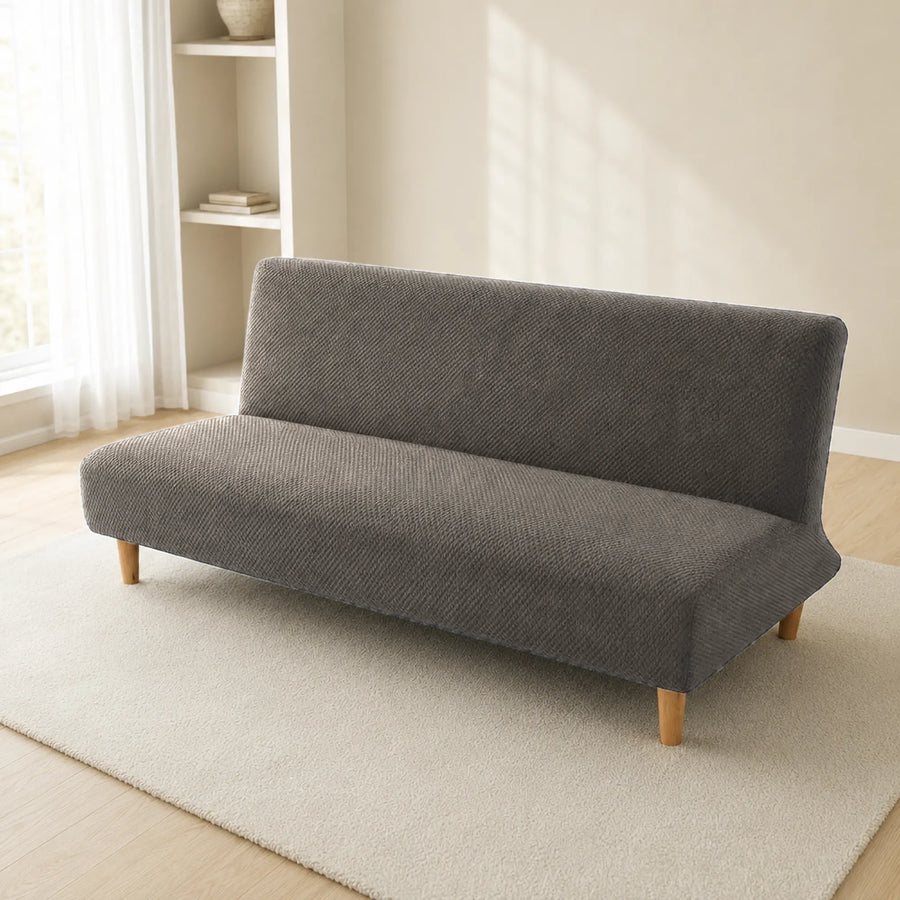 Sofa Bed Cover – Textured Stretch – Greige