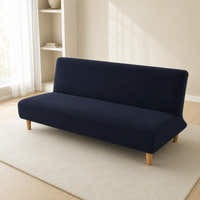 Sofa Bed Cover – Textured Stretch – Navy Blue