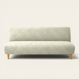 Sofa Bed Cover – Geometric Jacquard – Sage Green
