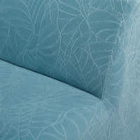 Sofa Bed Cover – Leaf Jacquard – Dusty Blue