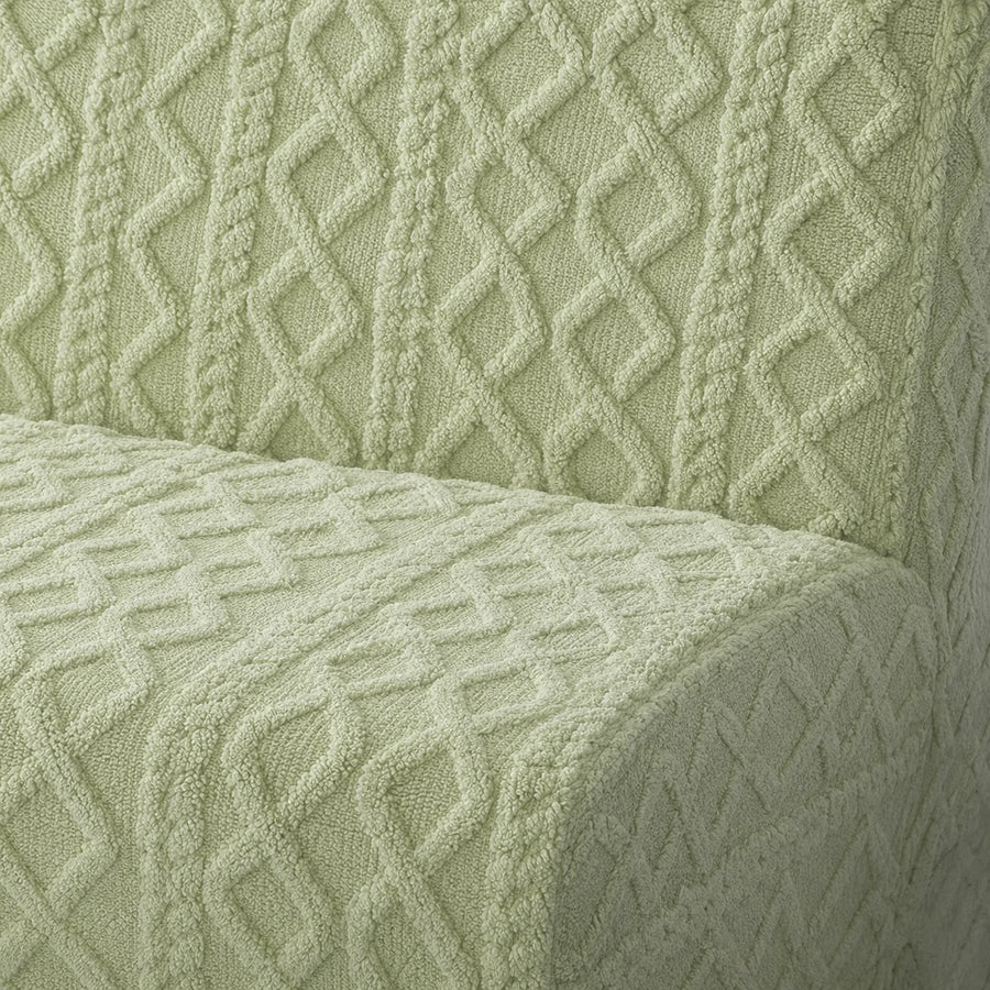 Sofa Bed Cover – Cable Knit – Sage Green