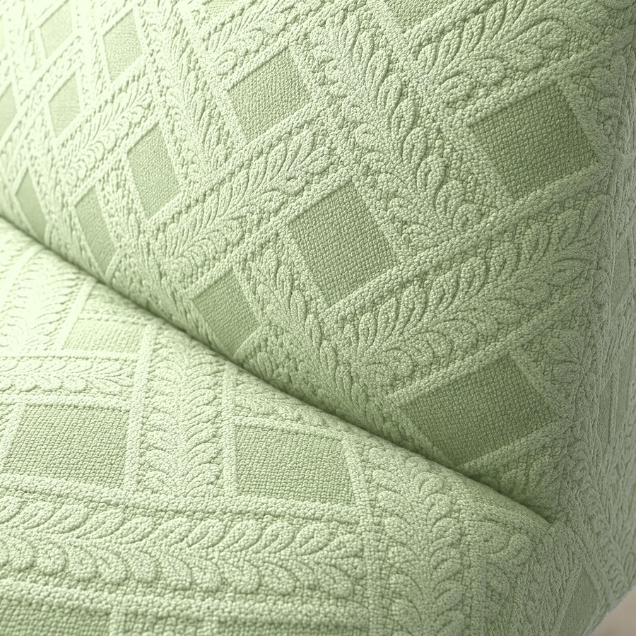 Sofa Bed Cover – Diamond Jacquard – Sage Green