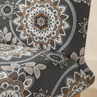 Sofa Bed Cover – Mandala Medallion – Charcoal