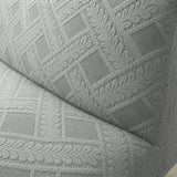 Sofa Bed Cover – Diamond Jacquard – Silver Grey