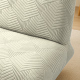 Sofa Bed Cover – Geometric Jacquard – Sage Green