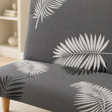 Sofa Bed Cover – Palm Leaf Print – Charcoal