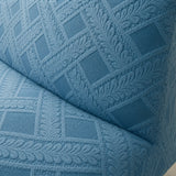 Sofa Bed Cover – Diamond Jacquard – Teal Blue