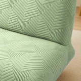 Sofa Bed Cover – Geometric Jacquard – Pistachio Green