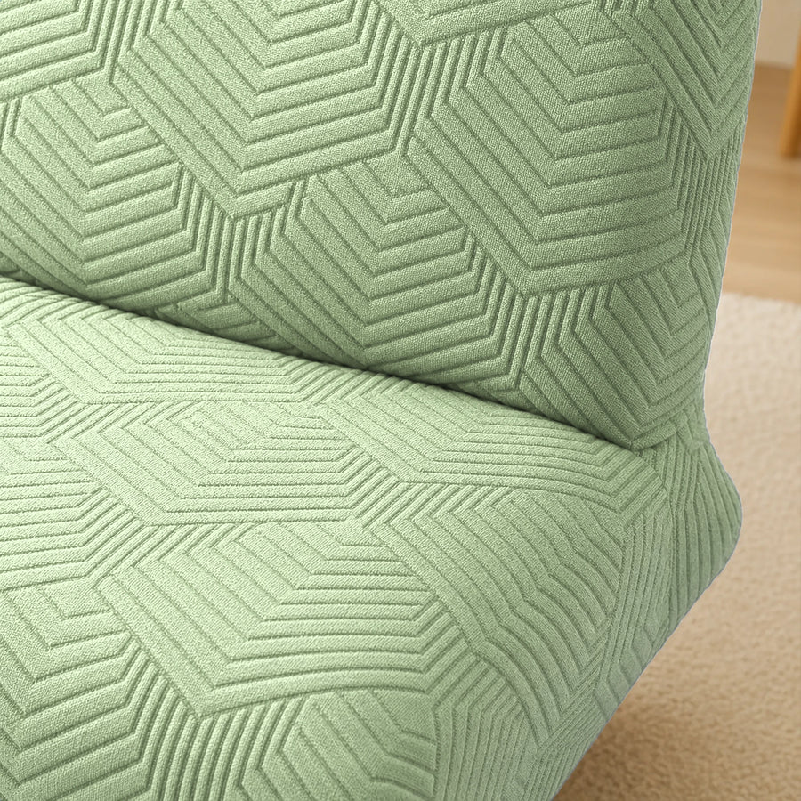 Sofa Bed Cover – Geometric Jacquard – Pistachio Green
