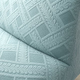 Sofa Bed Cover – Diamond Jacquard – Duck Egg Blue