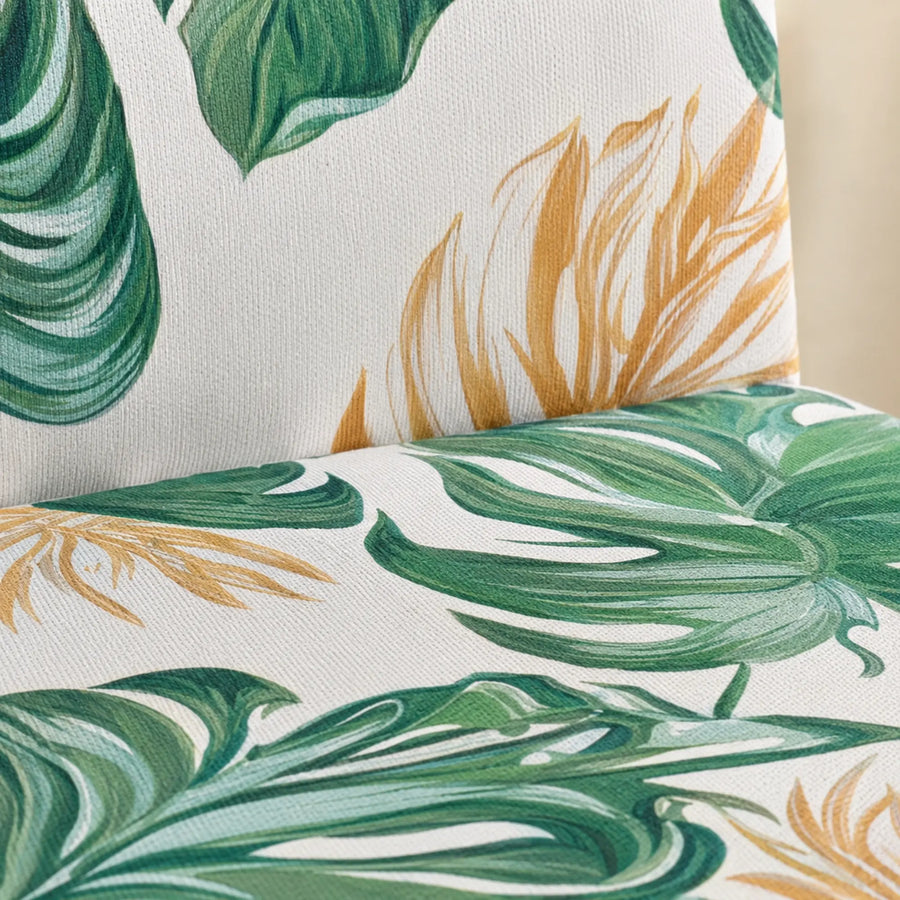 Sofa Bed Cover – Tropical Leaf – Palm Green