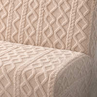 Sofa Bed Cover – Cable Knit – Oatmeal Cream