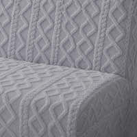 Sofa Bed Cover – Cable Knit – Dove Grey