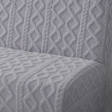 Sofa Bed Cover – Cable Knit – Dove Grey