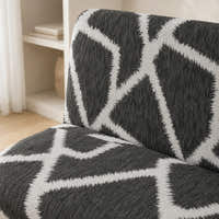 Sofa Bed Cover – Geometric – Charcoal