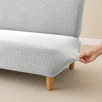 Sofa Bed Cover – Polar Fleece – Cloud Grey