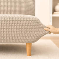 Sofa Bed Cover – Waffle – Mauve Pink