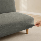 Sofa Bed Cover – Textured Jacquard – Sage Grey