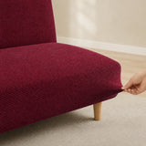 Sofa Bed Cover – Textured Stretch – Ruby Red