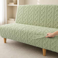 Sofa Bed Cover – Cable Knit – Sage Green