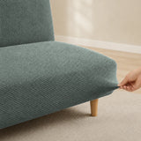 Sofa Bed Cover – Textured Stretch – Sage Green
