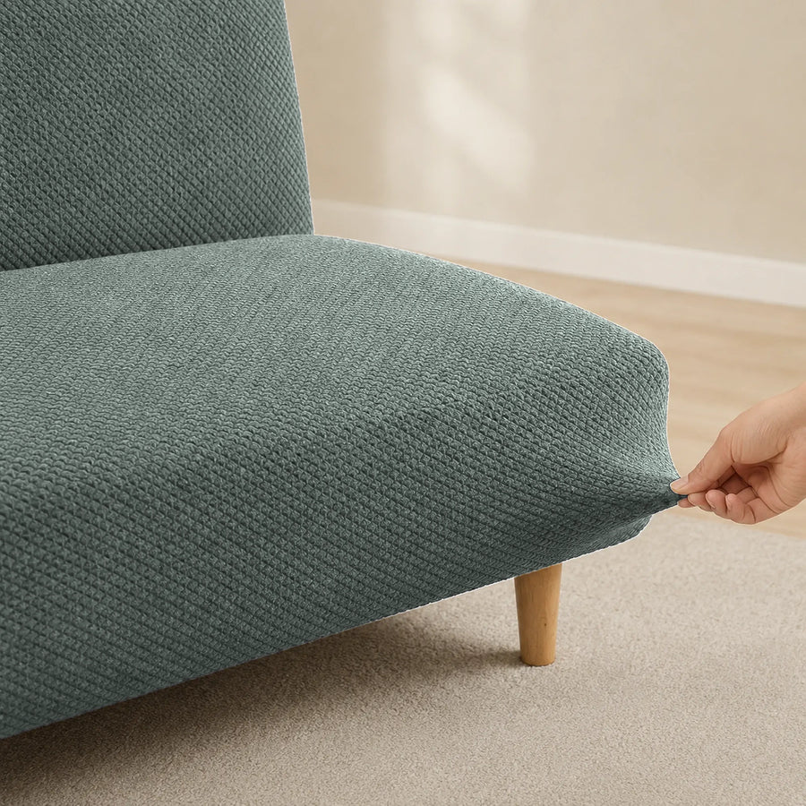 Sofa Bed Cover – Textured Stretch – Sage Green