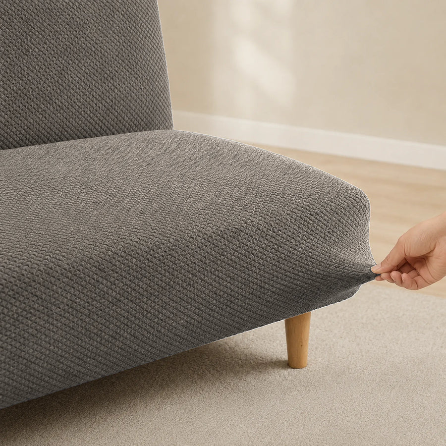 Sofa Bed Cover – Textured Stretch – Greige