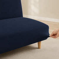 Sofa Bed Cover – Textured Stretch – Navy Blue