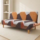 Sofa Bed Cover – Abstract – Terracotta