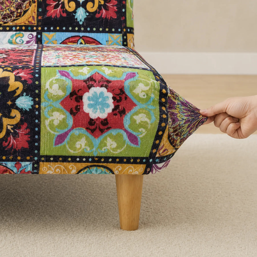 Sofa Bed Cover – Folk Tile – Multicolor
