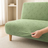 Sofa Bed Cover – Diamond Jacquard – Sage Green