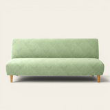 Sofa Bed Cover – Geometric Jacquard – Pistachio Green