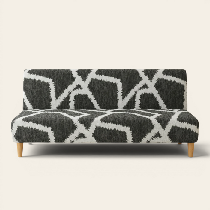 Sofa Bed Cover – Geometric – Charcoal