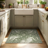 Covaba vintage woodland doormat in olive grove, styled in a room setting, view 2