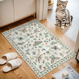 Covaba modern parisian insect doormat in warm beige, styled in a room setting, view 2