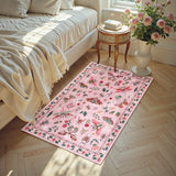 Covaba modern parisian insect doormat in blush clay, styled in a room setting, view 3