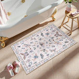Covaba modern parisian insect doormat in soft blush, styled in a room setting